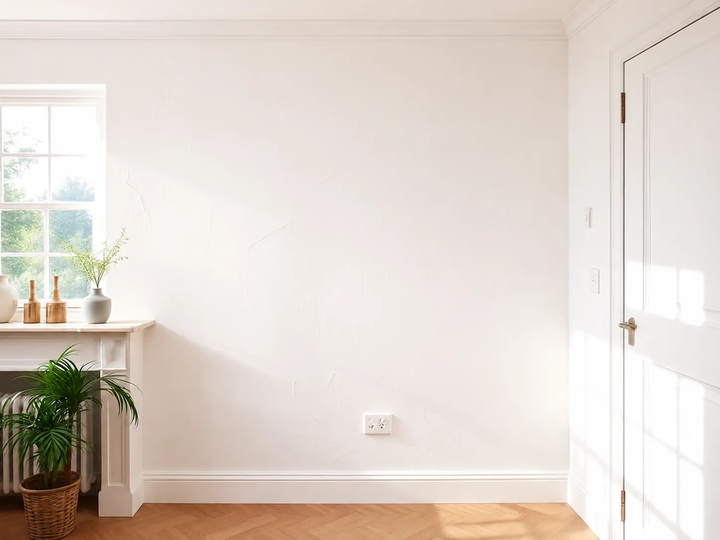 Wall after damp treatment