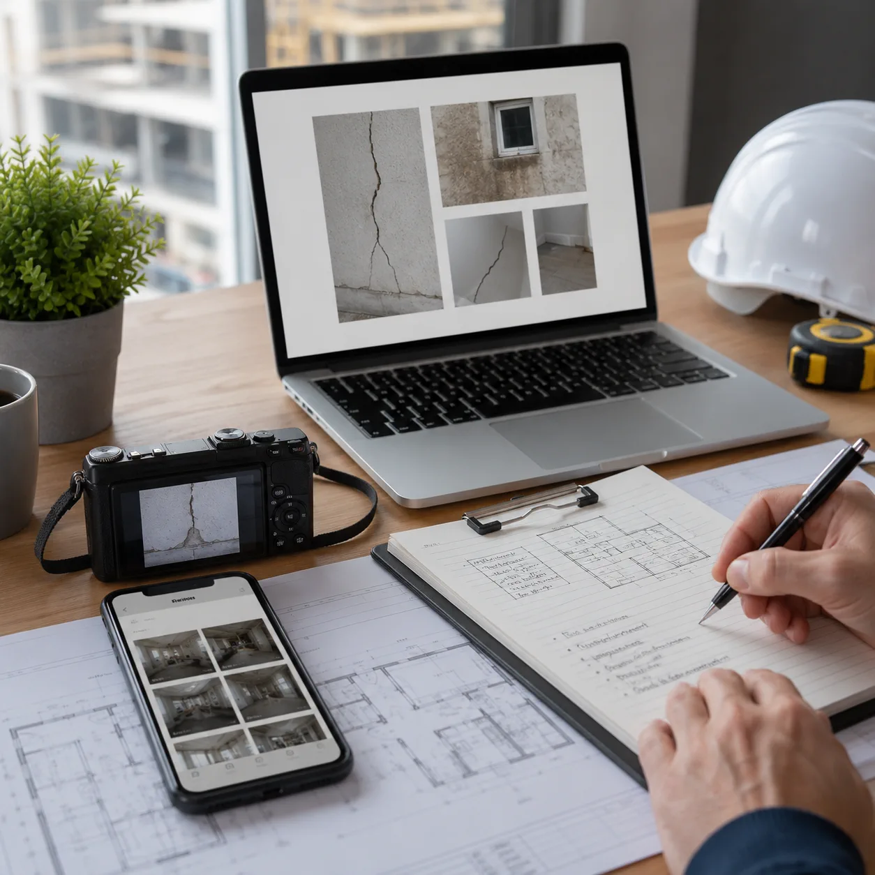 Property survey report and inspection notes