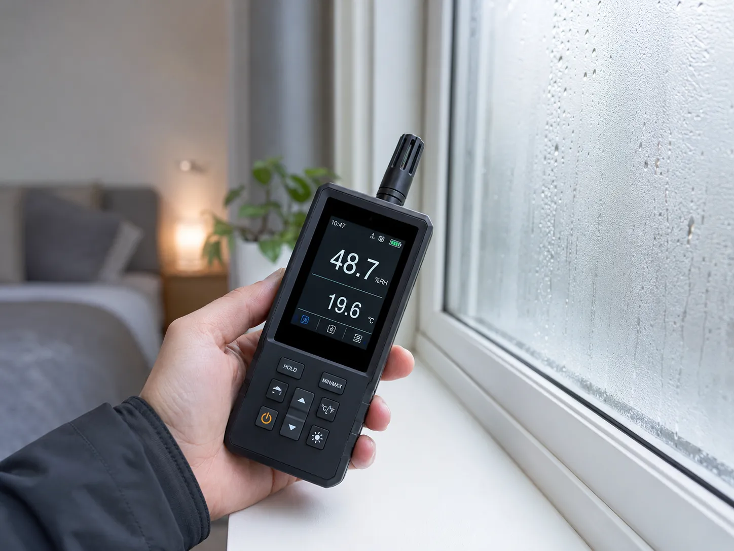 Hygrometer used to measure indoor humidity
